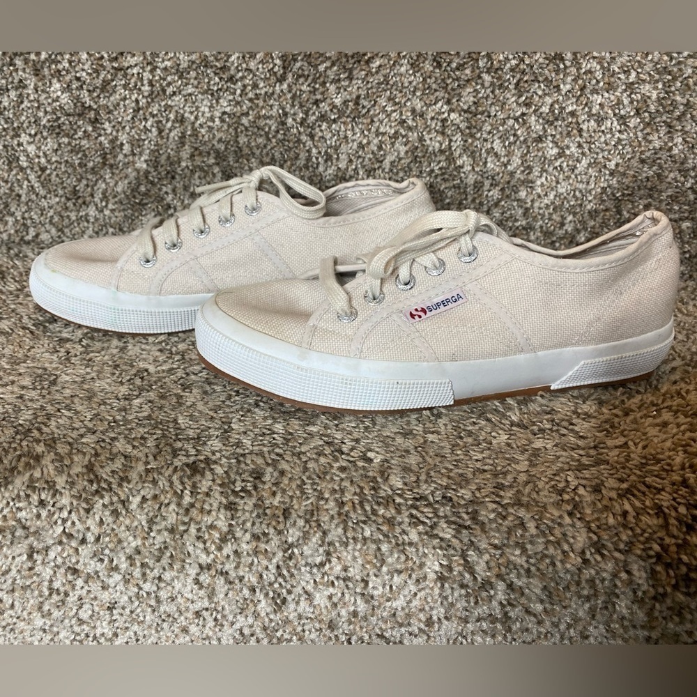 SUPERGA Cotu Classic Canvas Sneaker‎ Off-White Size 7